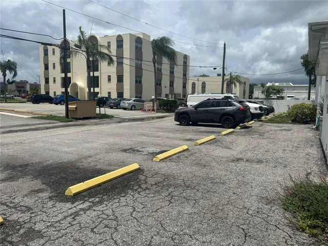 reserved parking in the back of bldg.
