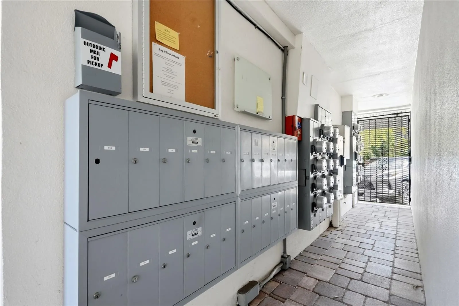 New Mailboxes &amp; updated electrical by one of the back gates
