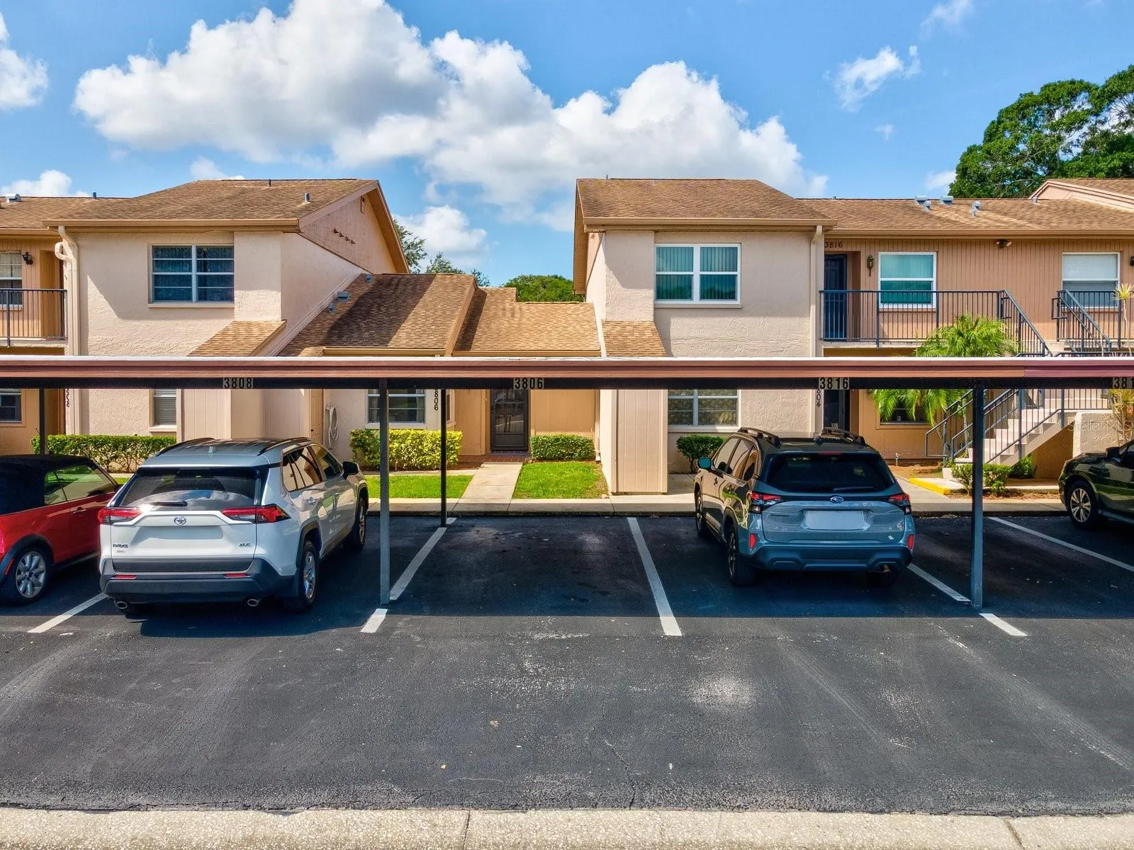 Designated Covered Parking Directly in Front of the Condo