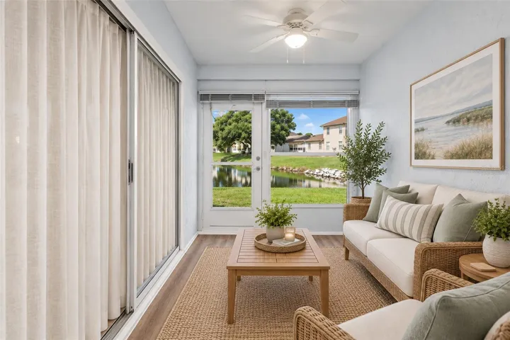 Pond View Lanai Virtually Staged