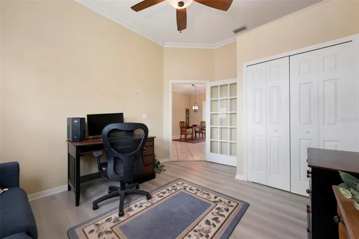 Office looking back toward living room