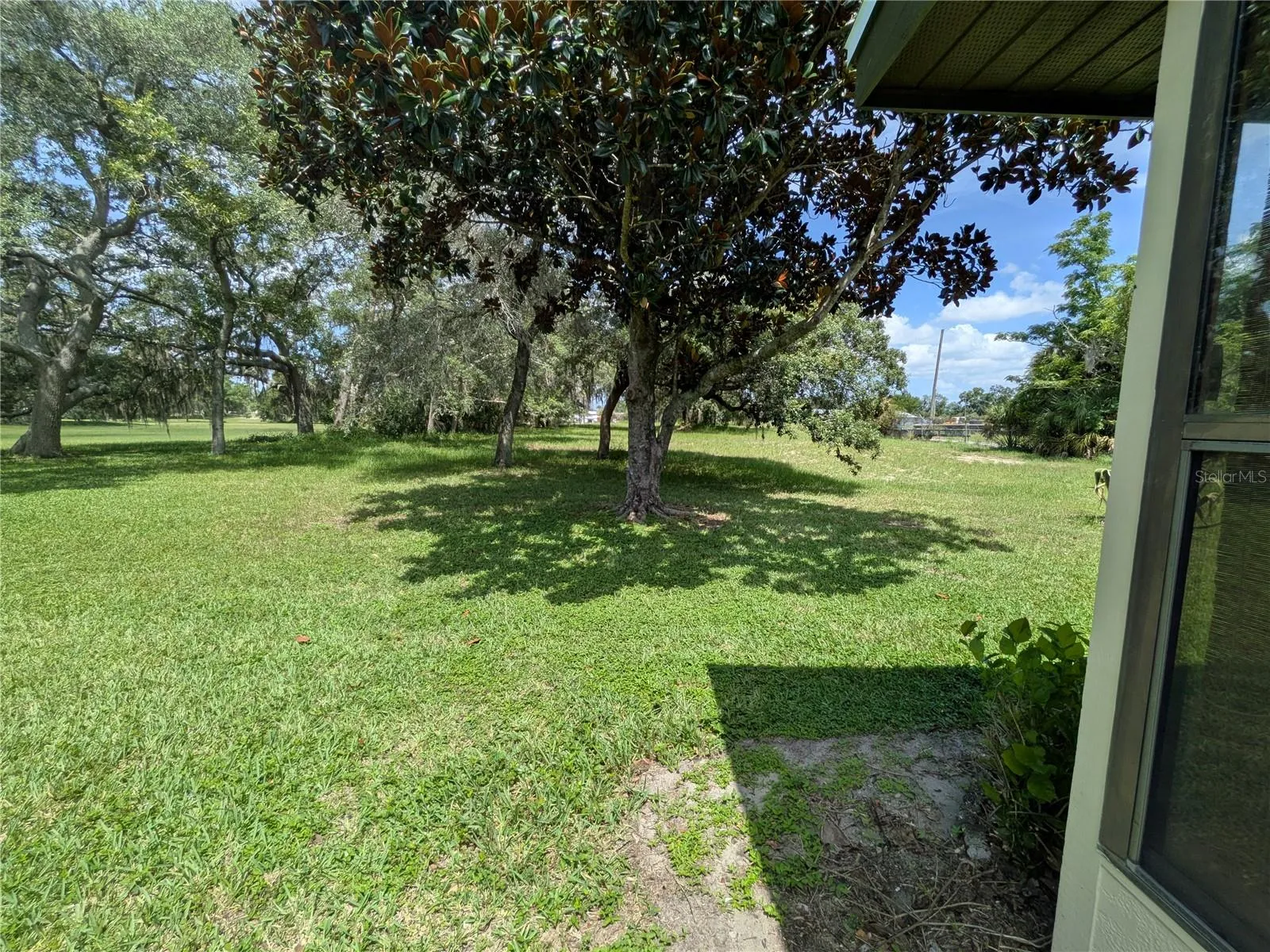 Side of back patio