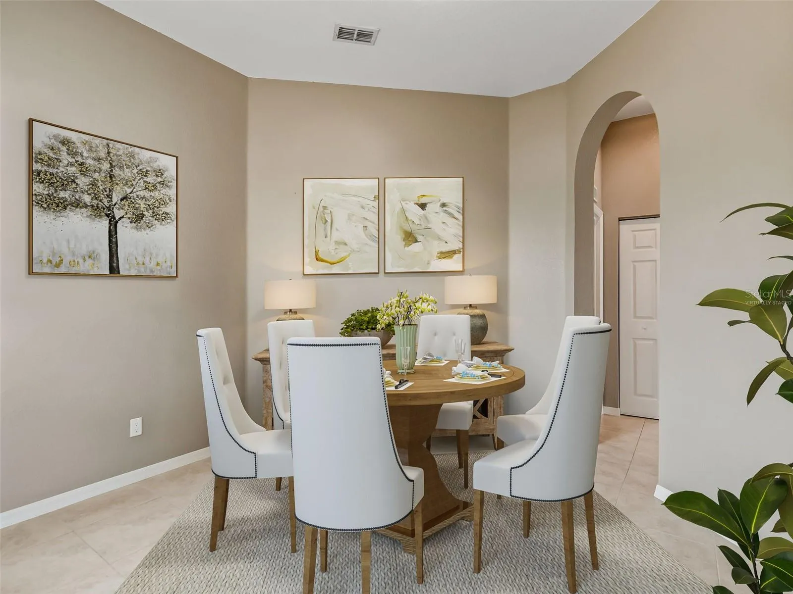 Virtually Staged Dining room or office