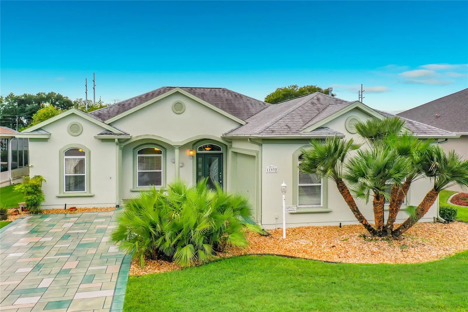 Private mailbox, close to outdoor heated pool and Pickleball Cts.