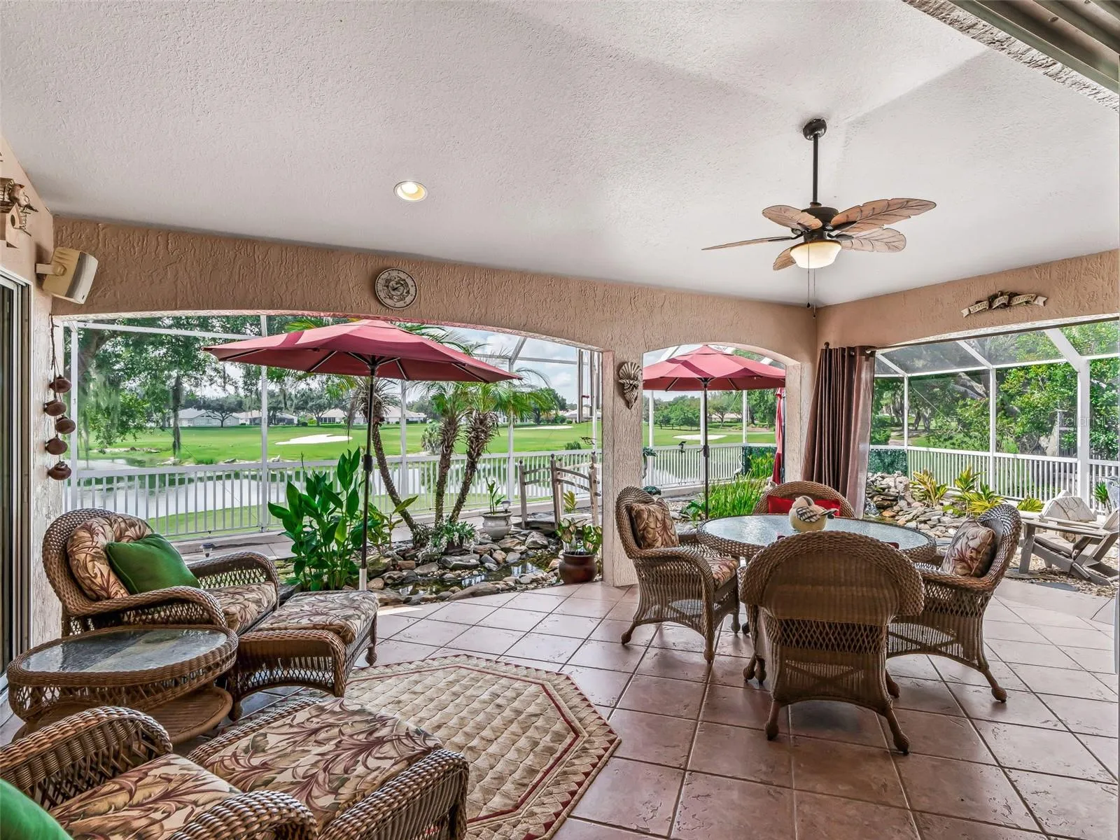 Covered Lanai with shower and gas hook up