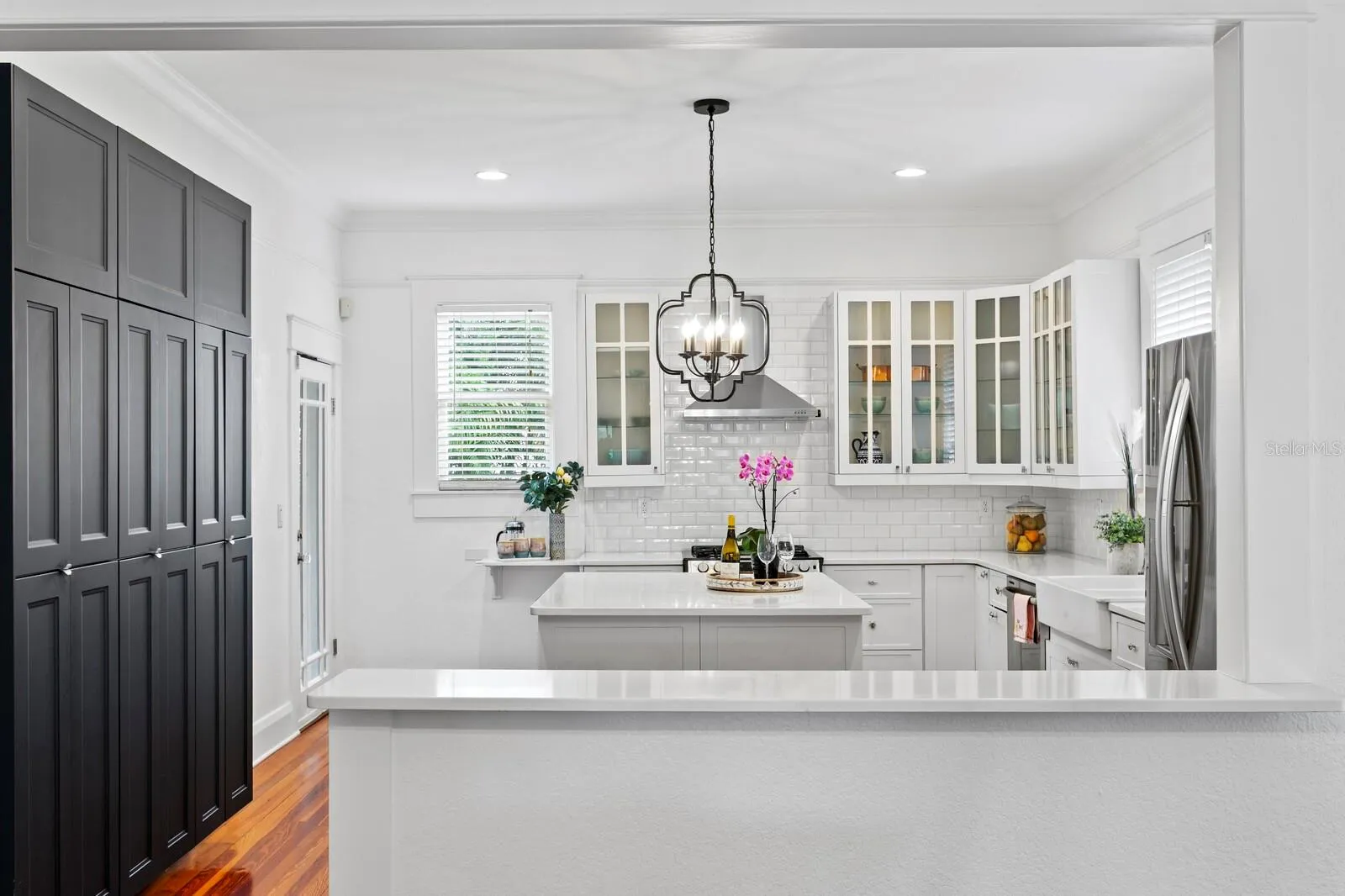 VIEW INTO KITCHEN FROM DINING ROOM