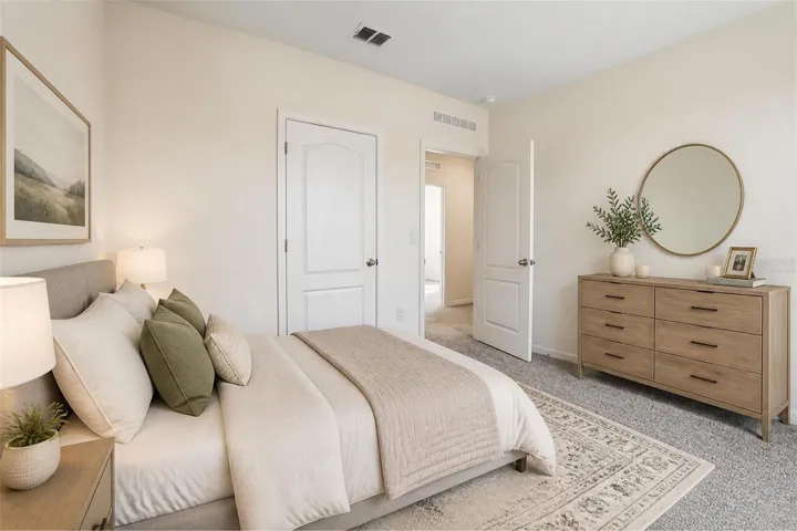 Virtually staged Bedroom 5