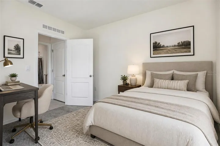Virtually staged Bedroom 2 on first floor