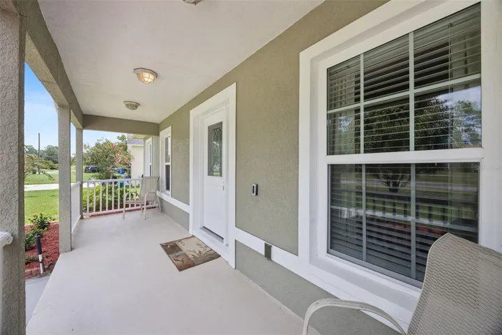 Cozy covered porch
