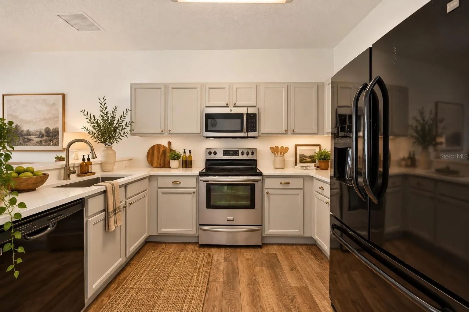 Staged kitchen