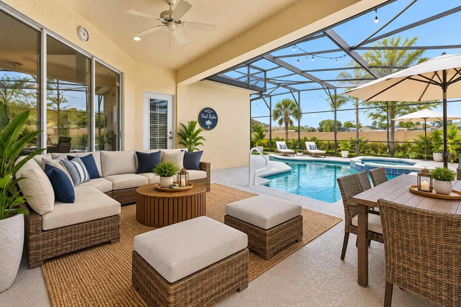 Staged pool