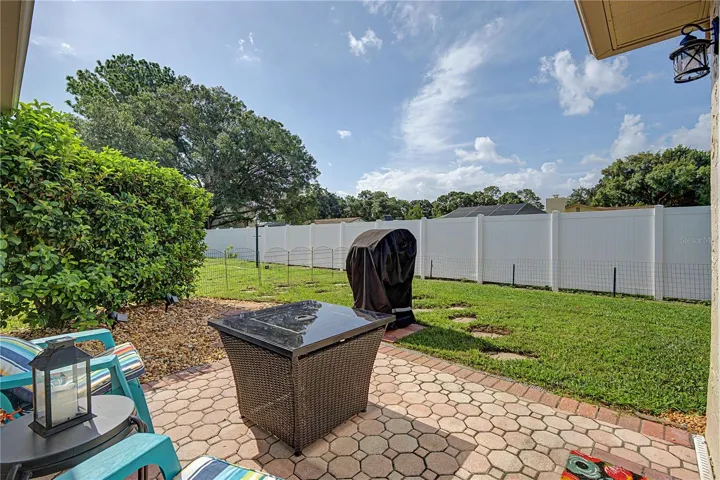 Paver patio for grilling