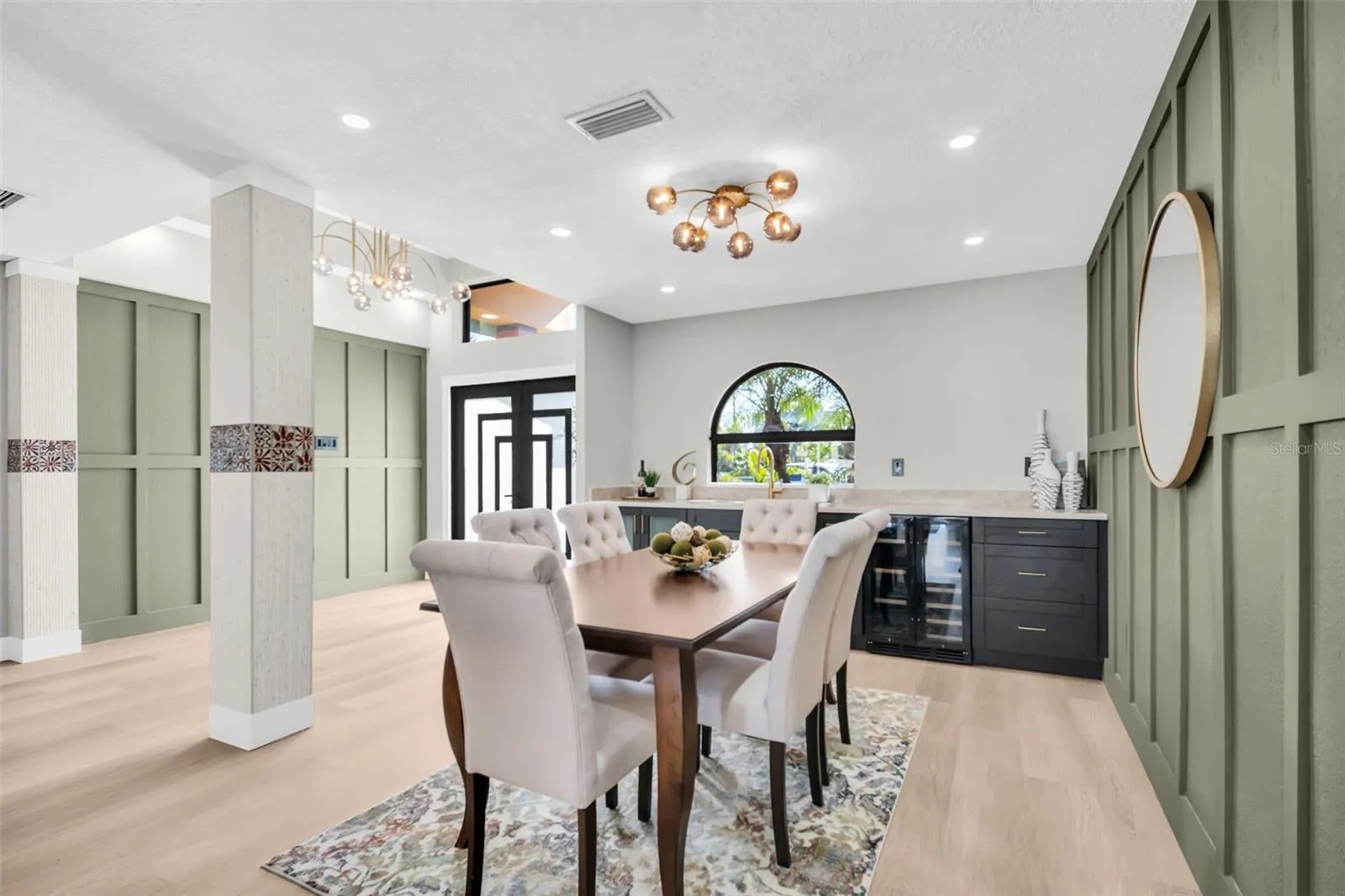 Dining Room with wet bar