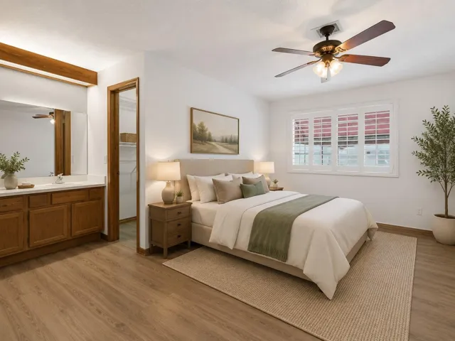 Virtually Staged Main Bedroom 2nd Floor
