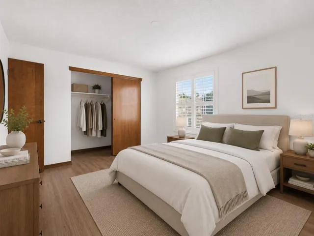 Virtually Staged Bedroom 1- 2nd Floor