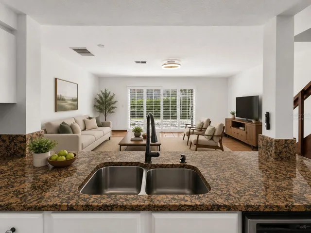 Virtually Staged Breakfast Bar