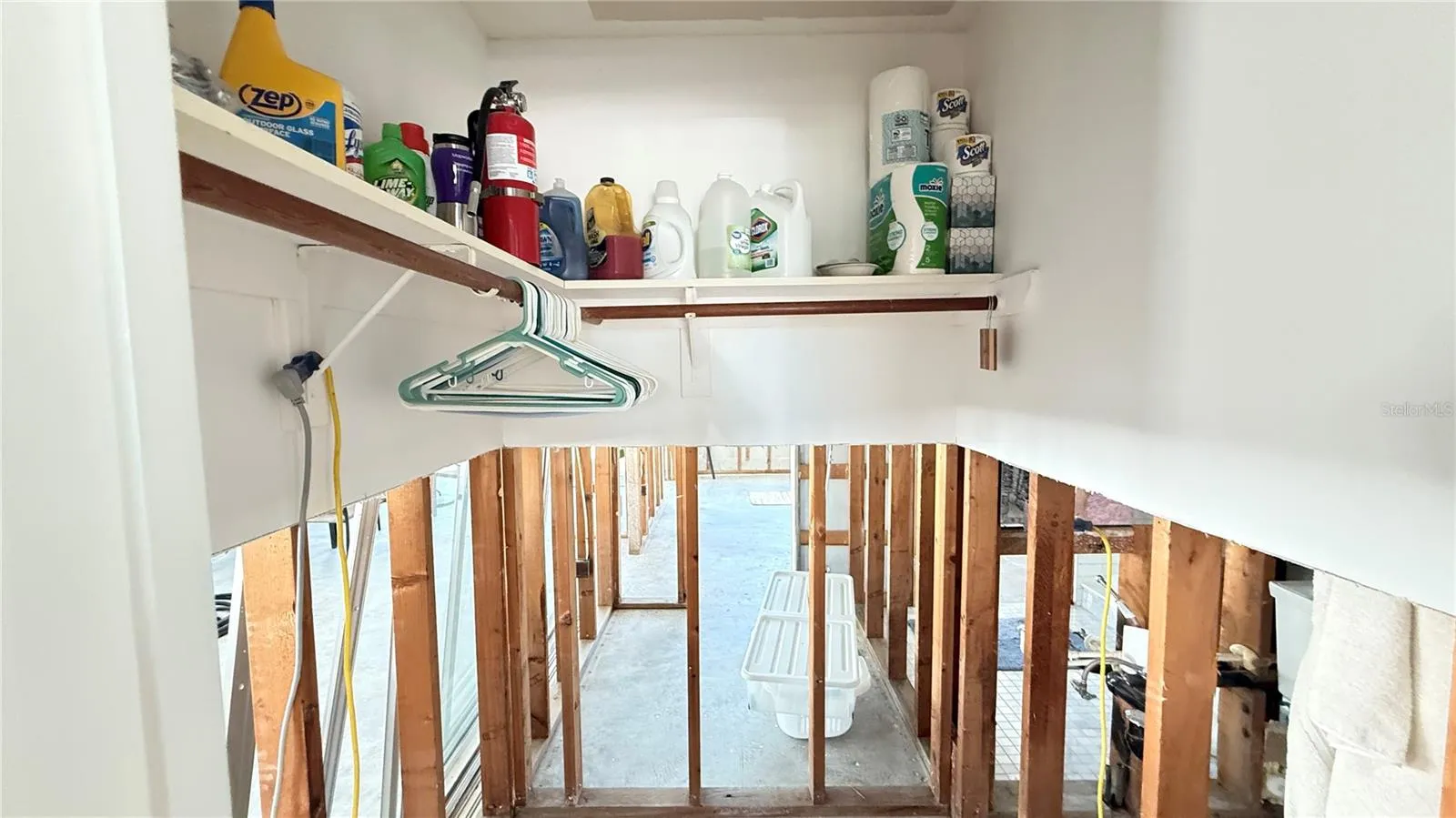 Street side bedroom walk in closet