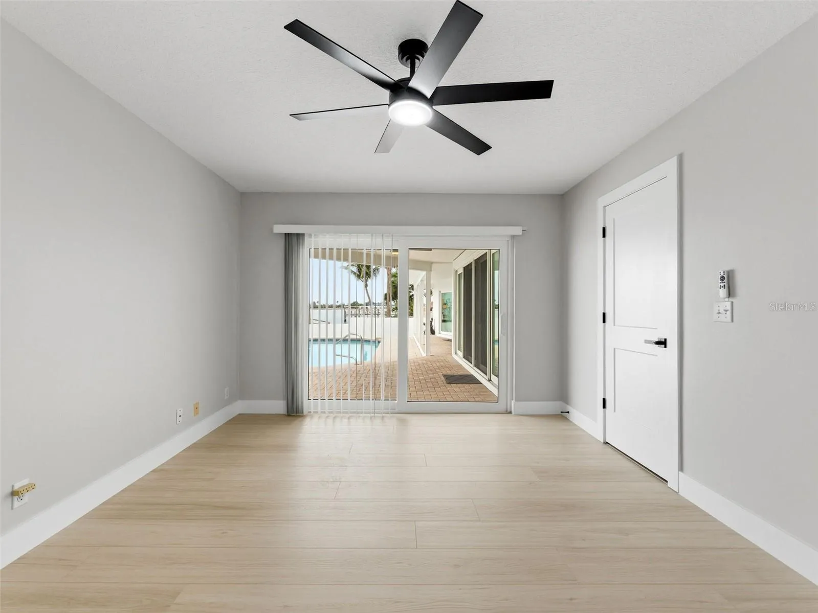 Bedroom 4 with impact sliding glass door