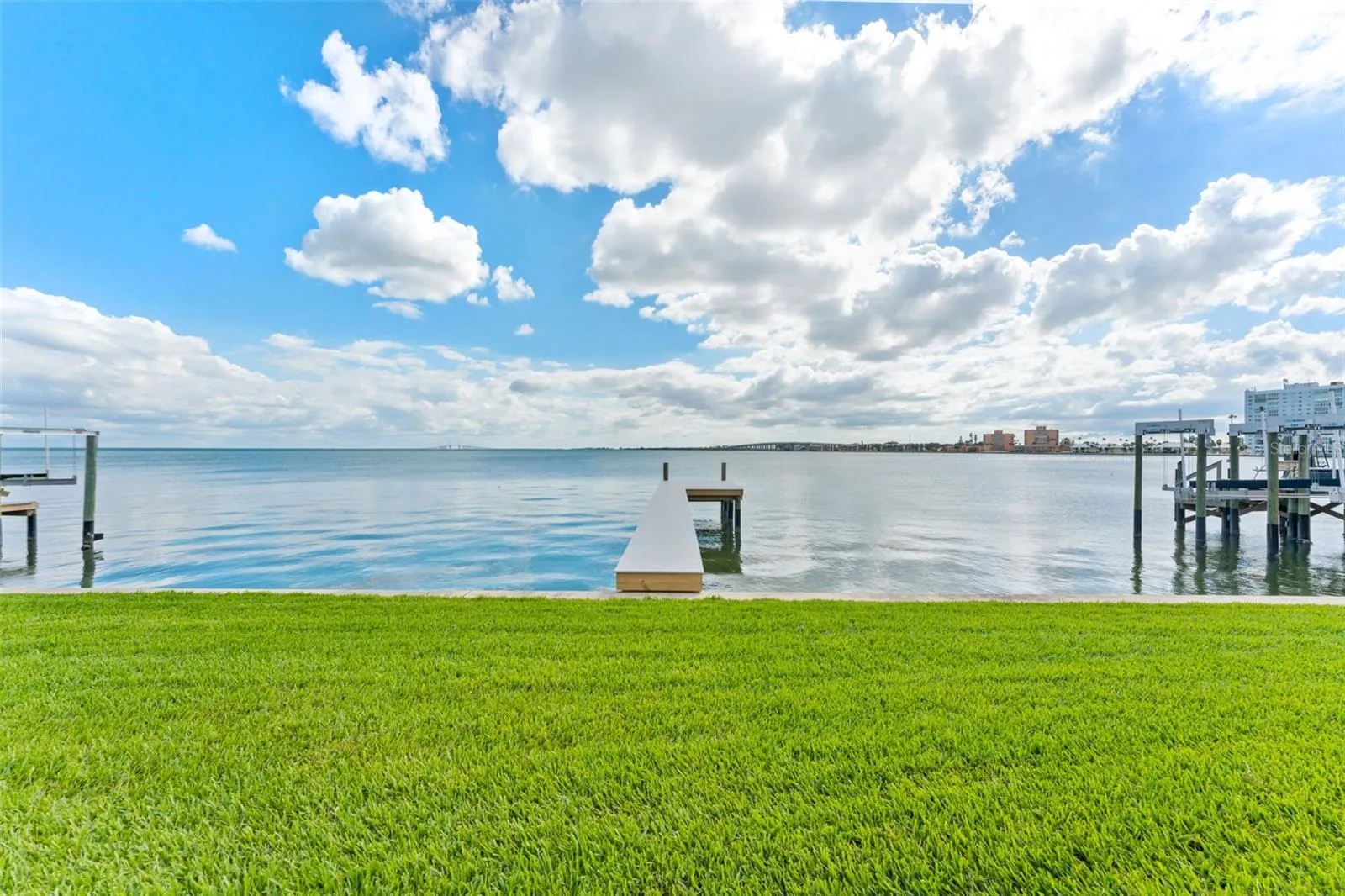 Backyard looking out towards the amazing  Skyway Bridge views
