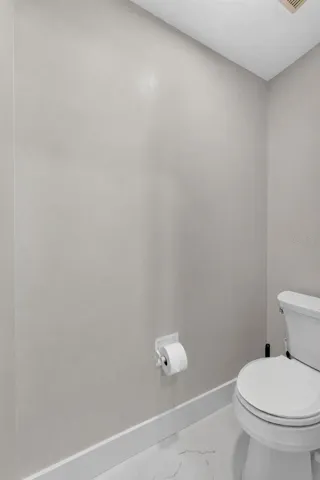 Water closet in primary bathroom