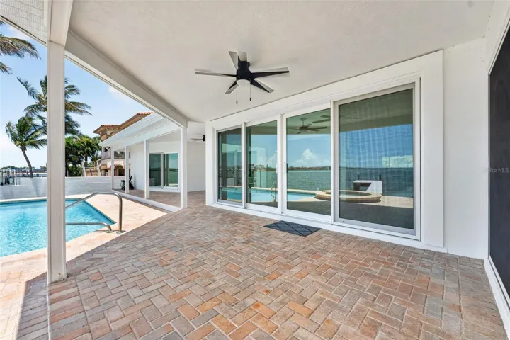 Paver pool deck was just resealed.
