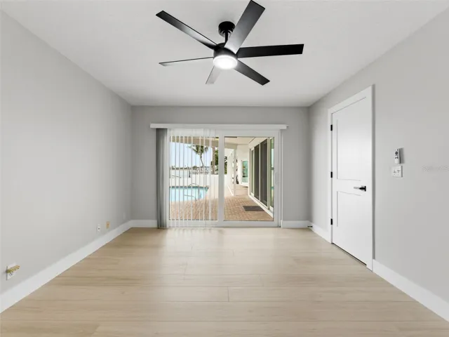 Bedroom 4 with impact sliding glass door