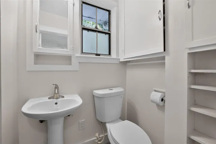 Updated second bathroom with classic character in this 1922 bungalow