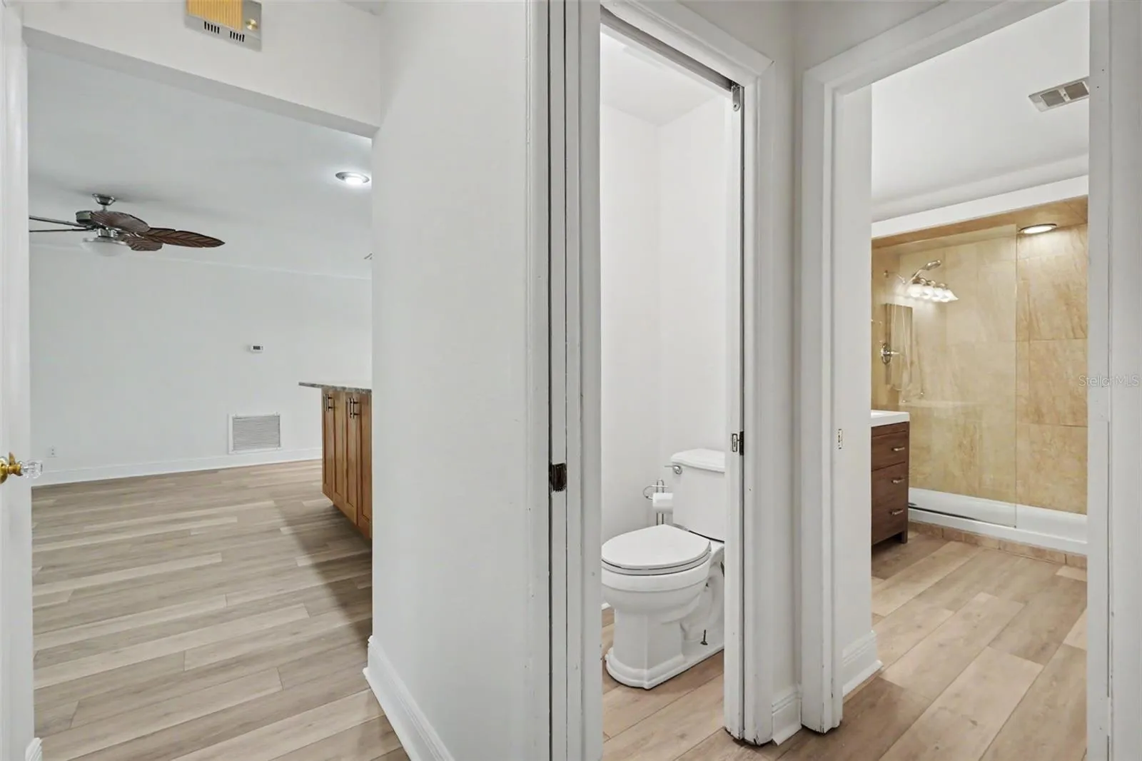 Guest Bath has separate toilet room.