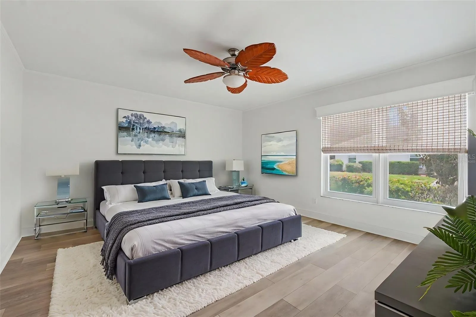 Virtually Staged Primary with King Bed