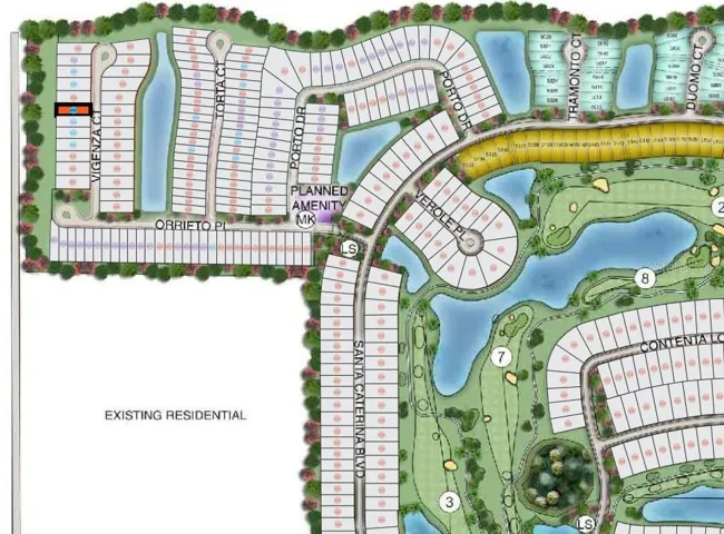 3204 Vicenza Court Site Map