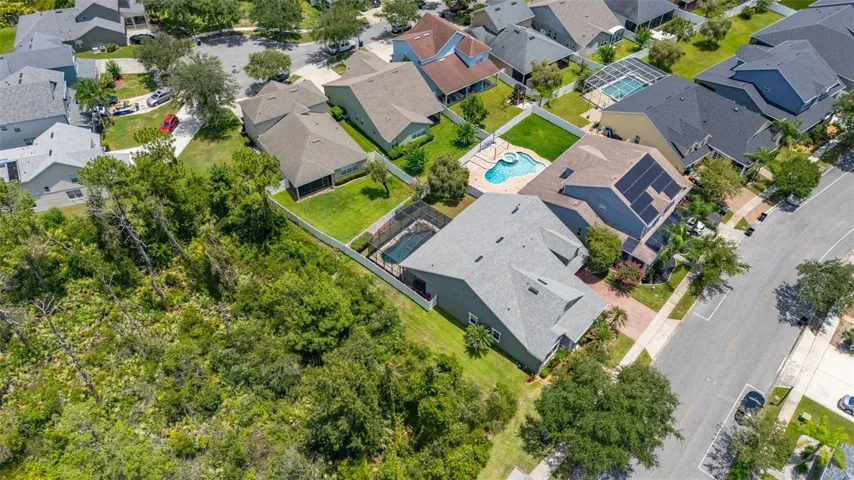 Arial view of the home
