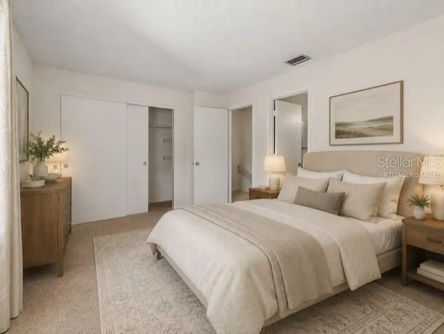 Virtually staged second bedroom