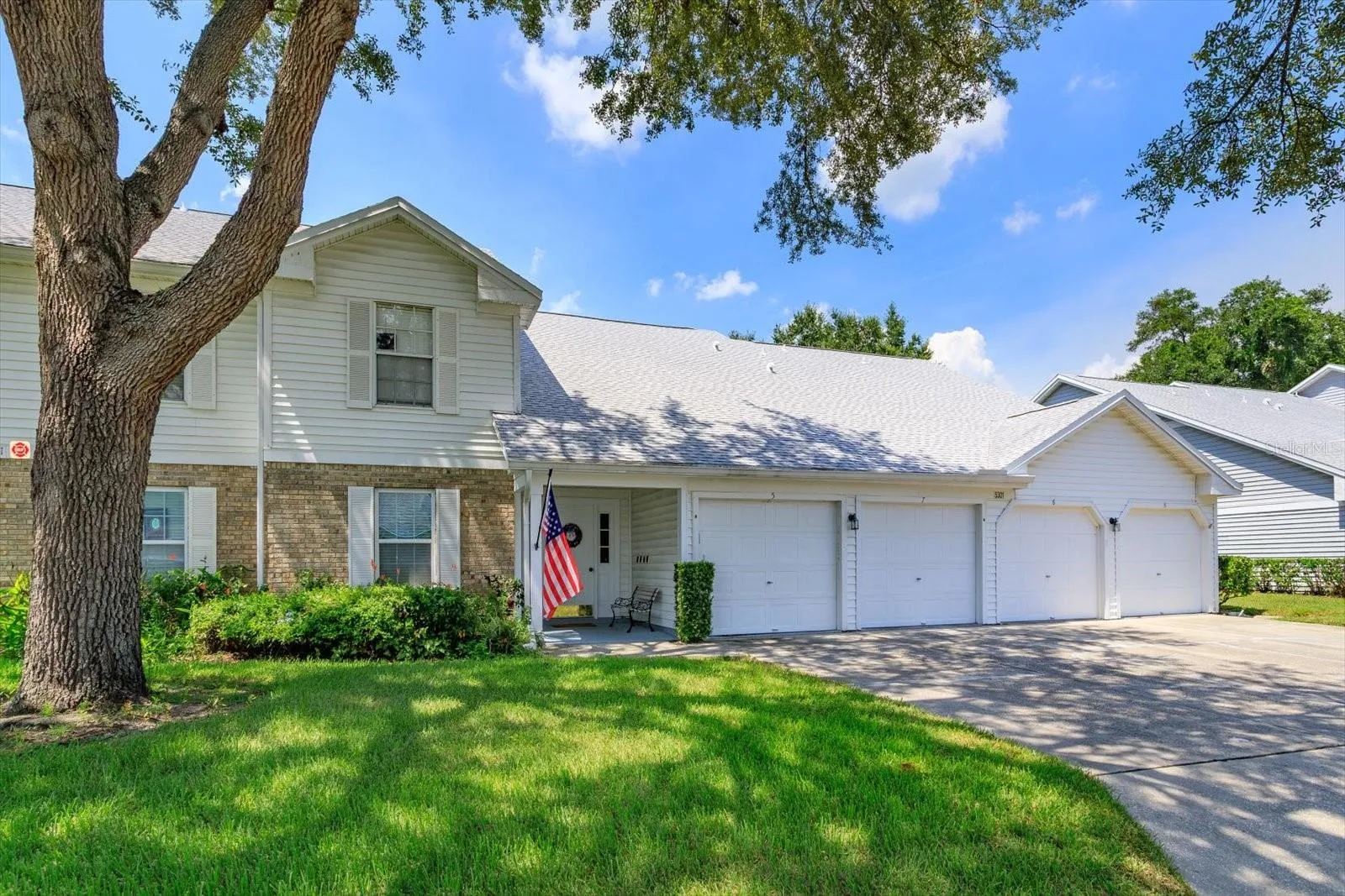 Exterior Front w/private garage that leads to secure hallway