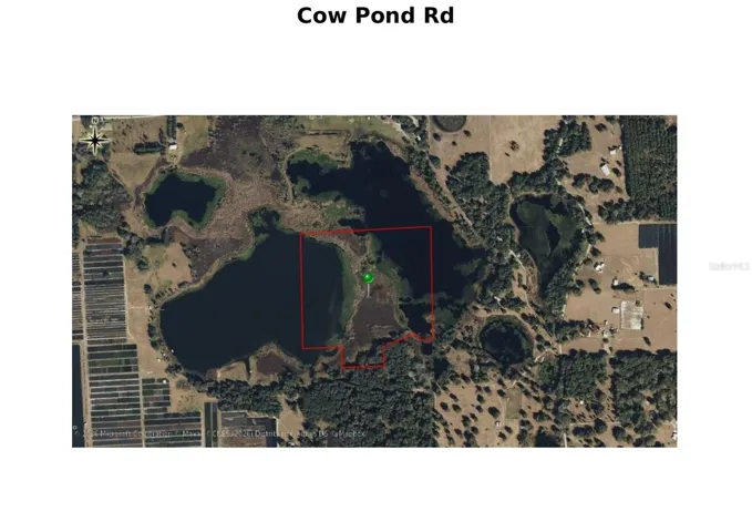 34 acres  in Cow Pond and the rest ready for your imagination in Seville, Florida.