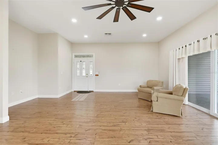 Large open living room
