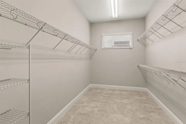 Primary closet