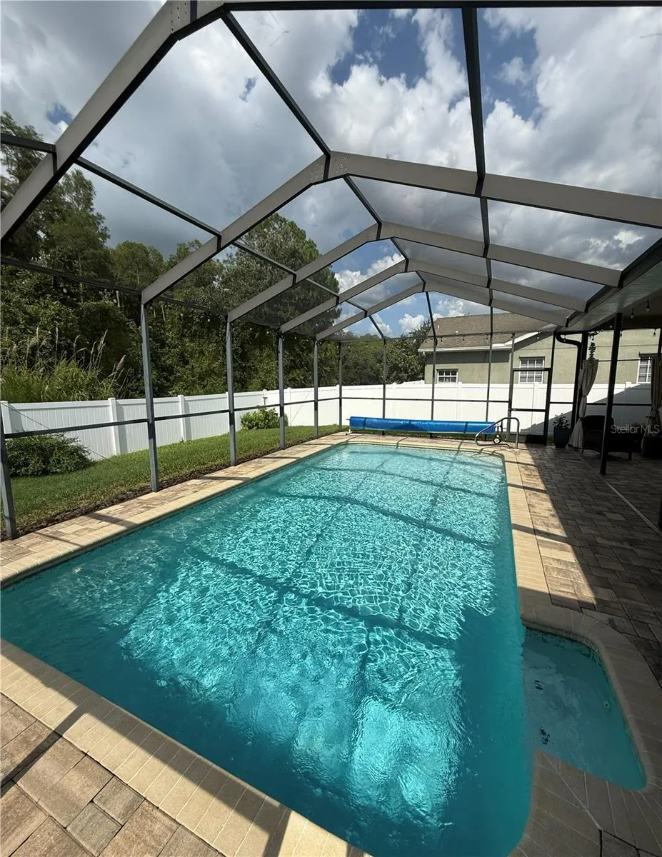 Pool cover included. No rear neighbors!