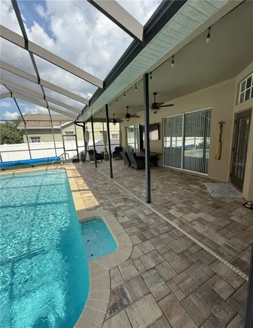 Screened in pool
