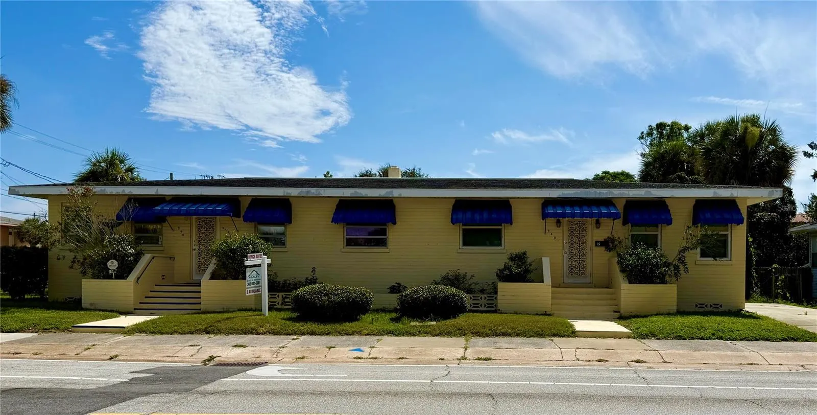 Front view-located on the corner of North Haliifax and University