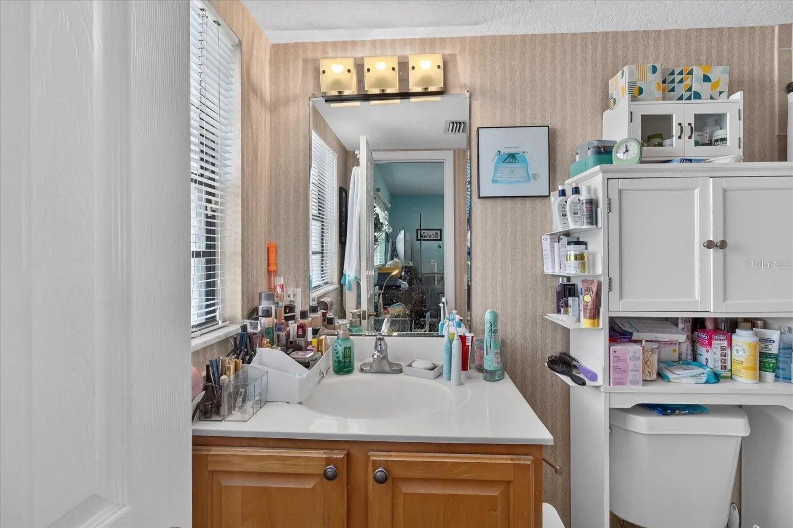 Primary Bathroom With A Tub/Shower Combo