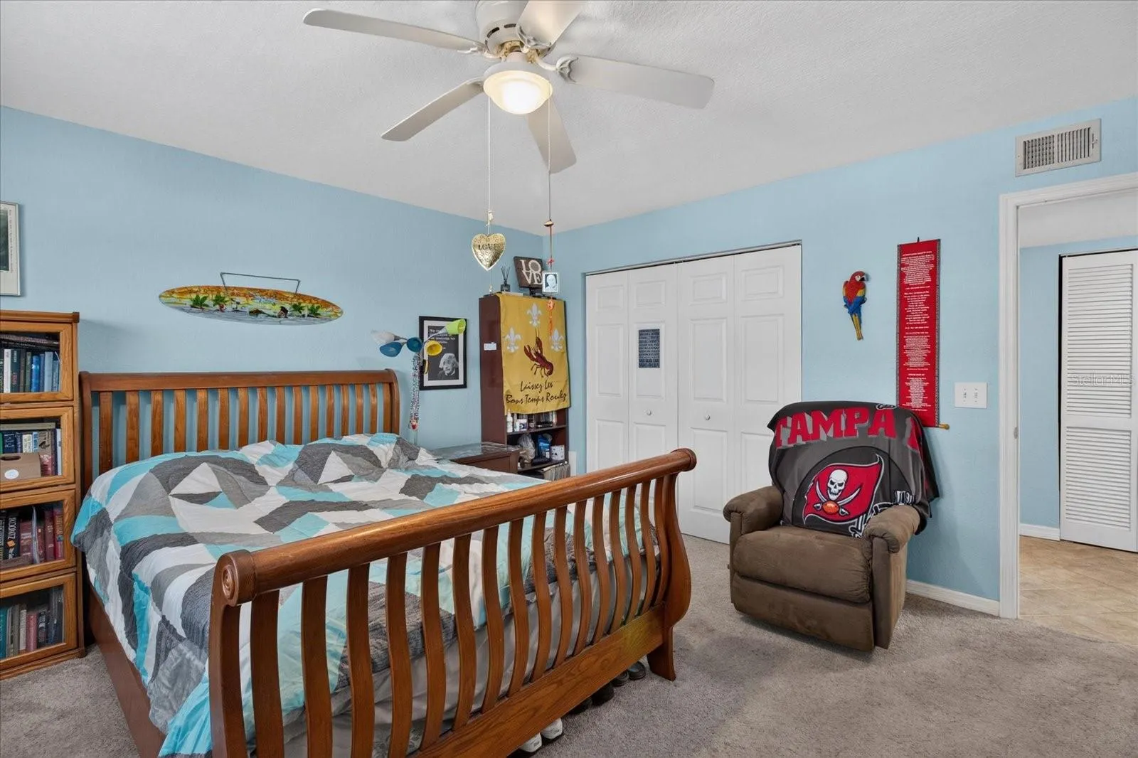 Secondary Bedroom With A Built In Closet