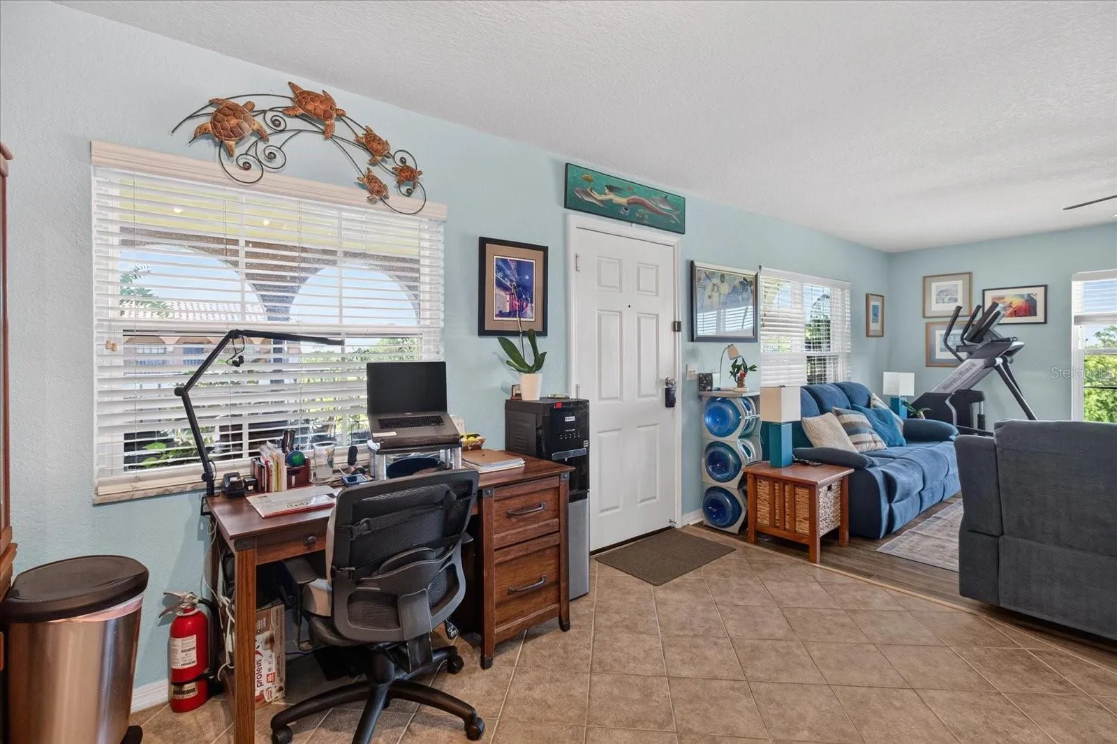 View Of Front Door From The Dining Area