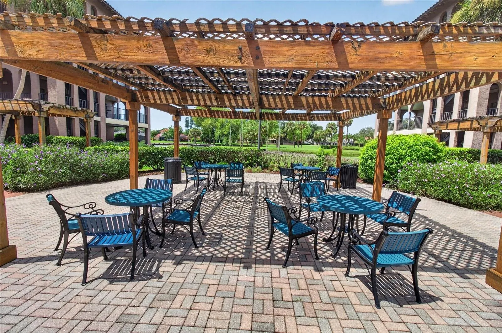 Sun and Visit Under the Pergola