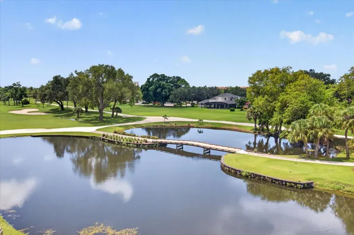 View of the Pond and the Golf Course From The Condo