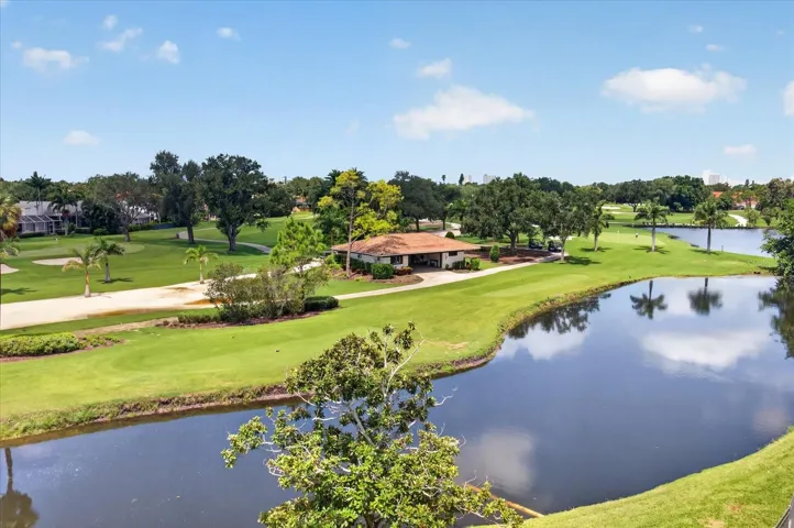 View of the Pond and the Golf Course From The Condo