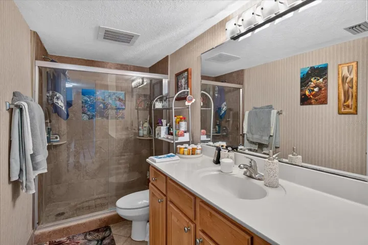 Secondary Hall Bath With Walk In Shower