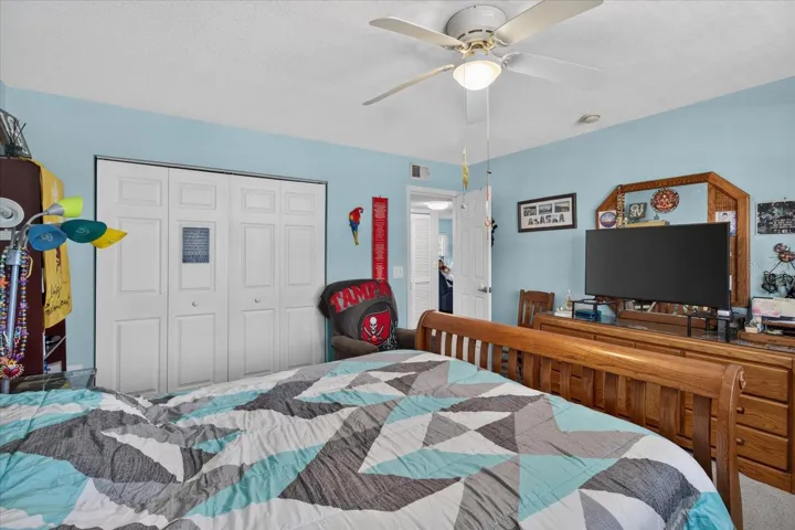 Secondary Bedroom With A Built In Closet