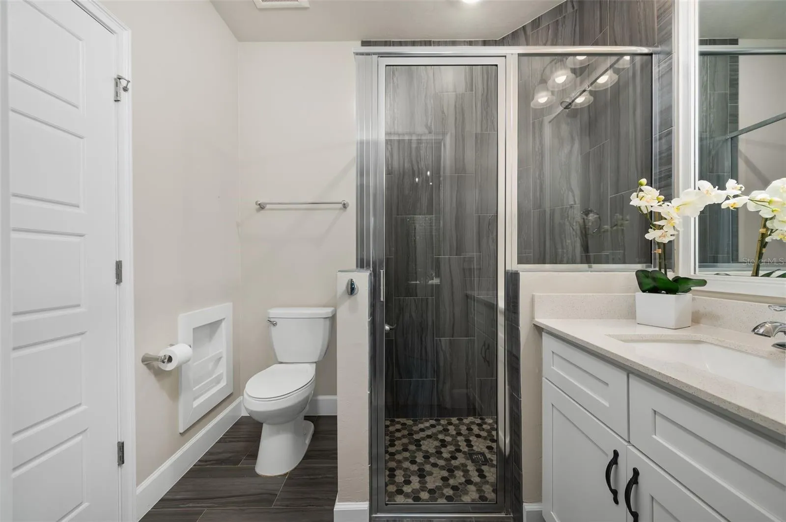 3rd Bath (downstairs; off Study/4th BR)
