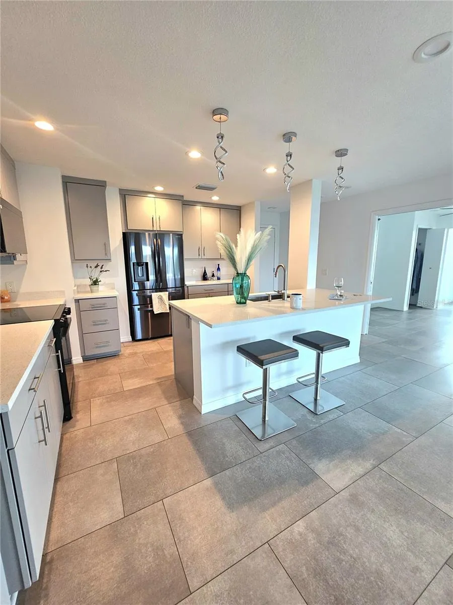 Renovated Chefs  Kitchen which Opens to Dining and Living Room