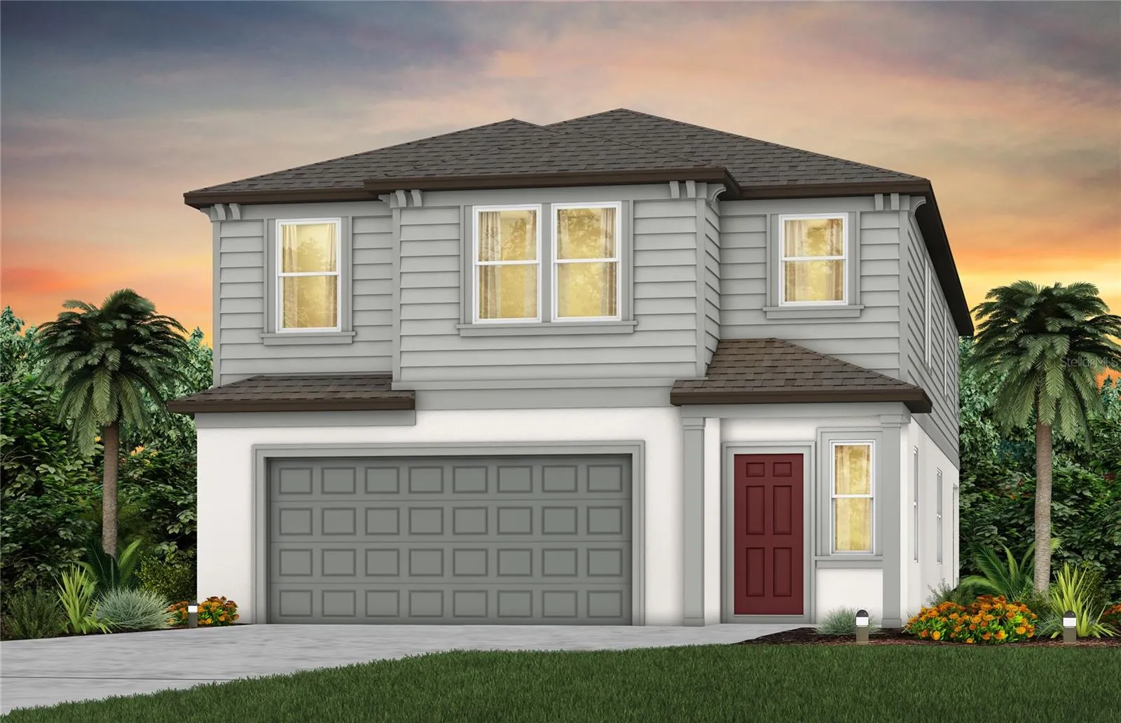 Exterior Rendering, Elevation FM2-GF